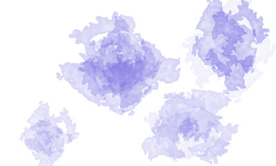 Abstract geometric shapes with white and blue colors