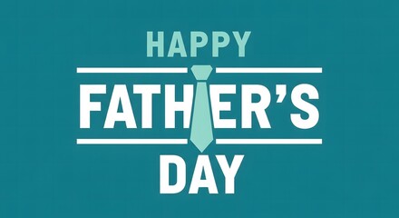 Happy father's day celebration with tie graphic