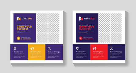 Creative Business Idea Social Media Post Template,  Print Ready , Marketing Agency Social Media Post Template, Agency Social Media Post Template, Social Media Post Template , Facebook Post, ,LinkedIn 