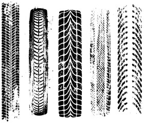 PNG grunge skid overlay on transparent background. Distressed tire streak for gritty racing artwork.