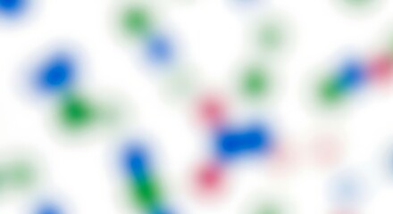 Colorful blurred shapes on white background