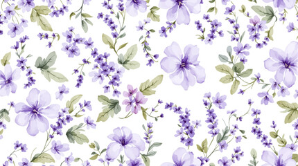 Fototapeta premium Light Garden Bloom Watercolor Background with Natural Texture