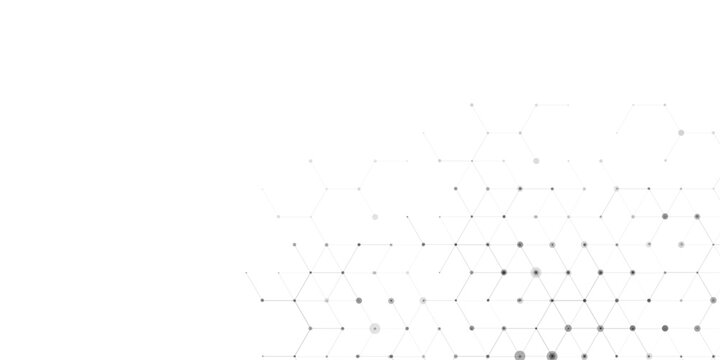 Abstract white geometric network connection background. isometric line and dot structure. Modern science and technology vector illustration.