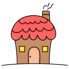 illustration of a cartoon house