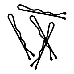Simple Bobby Pins Illustration