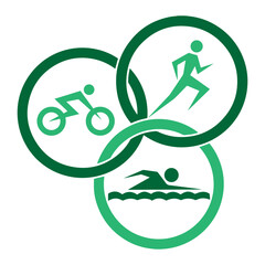 Triathlon Sport Icons