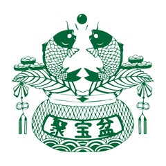 Auspicious Fish Prosperity Pot