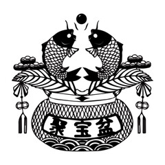 Lucky Koi Prosperity Pot