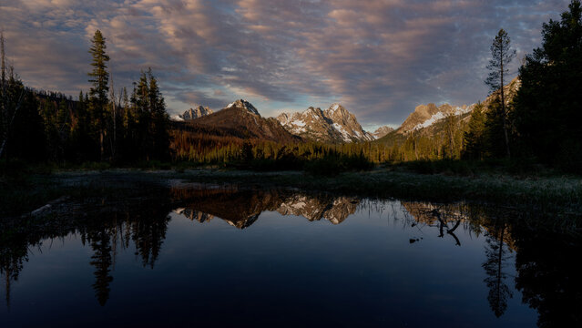 Sunrise over the Sawtooth Range Idaho