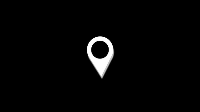 Navigation Map Pointer Location Pin Icon RPS Tracking Destination Direction and Travel Guide Concept