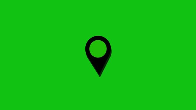 Navigation Map Pointer Location Pin Icon RPS Tracking Destination Direction and Travel Guide Concept