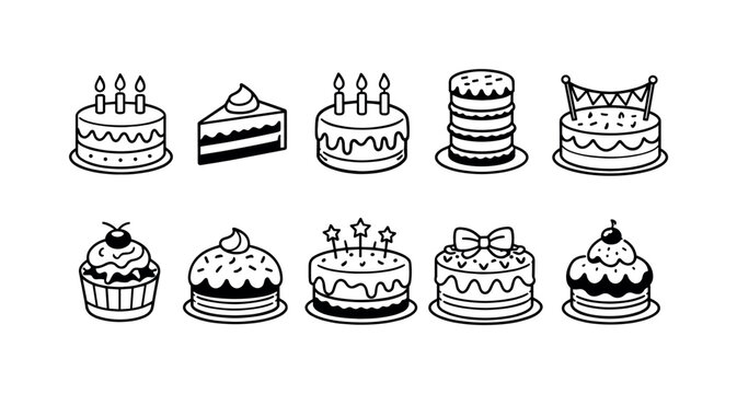 Devices and networking flat icon set. Digital gadgets, connectivity symbols collection