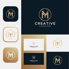 inisial M or Y abstrak clasic