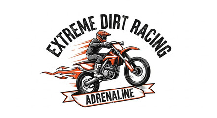 Dirt Bike Rider Racing Extreme Sports. © Diajeng Anita