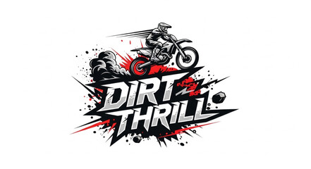 Dirt Thrill Motorbike Rider Logo Design. © Bintang
