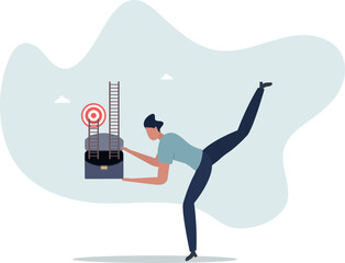 Focus on short term goal to achieve long term success, business strategy or planning,person's life situation and his activities.