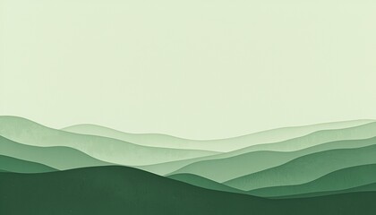 Obraz premium Serene minimalistic illustration of the earth set against a soft green backdrop,