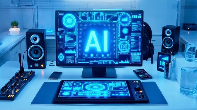 AI technology workspace setup