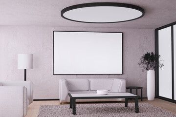 Fototapeta premium Frame Living Room Blank