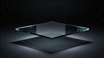 Black Marble Spotlight Podium