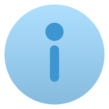 blue button with exclamation mark
