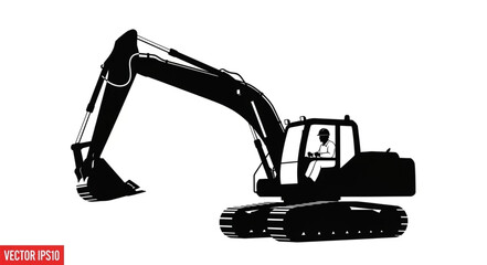 Excavator Heavy Machinery Construction Equipment.