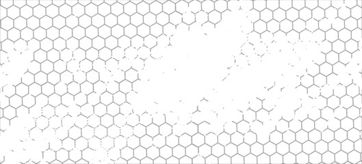 3d Hexagonal structure futuristic white background and Embossed Hexagon , honeycomb white Background ,light and shadow texture. Seamless pattern of the hexagonal netting