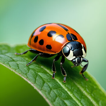 Ladybug beetle ready for pupating