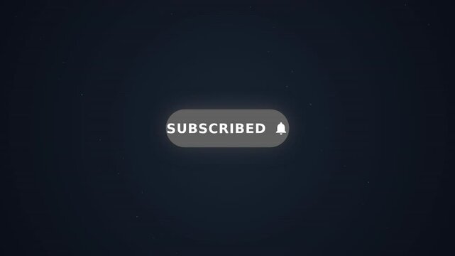 A vibrant red button with a glowing effect invites viewers to subscribe