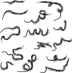 Obraz premium doodle vector set of design elements. 
