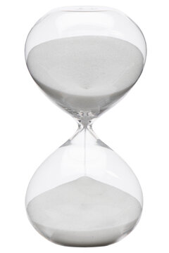 Sanduhr Eieruhr isoliert als Freisteller &uuml;ber transparentem Hintergrund