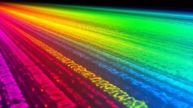 Colorful digital data stream