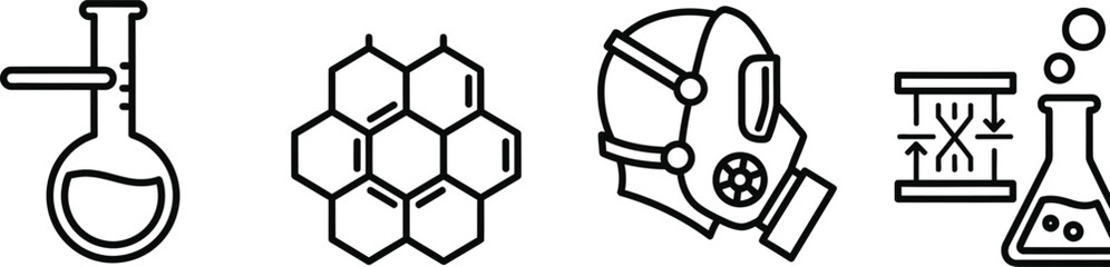Advanced Biotechnology DNA Research and Scientific Laboratory Icons