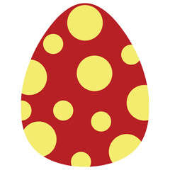 Naklejka premium Easter Egg Flat Illustration