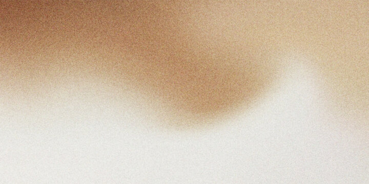 white beige brown halftone , spray texture color gradient rough abstract retro vibe background template , grainy noise grungy empty space shine bright light and glow