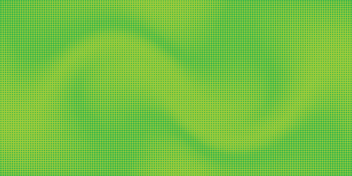 Green halftone dot pattern background vector. Abstract lime digital wave texture for technology wallpaper, modern banner design, and vibrant backdrop set. Vector Illustration.