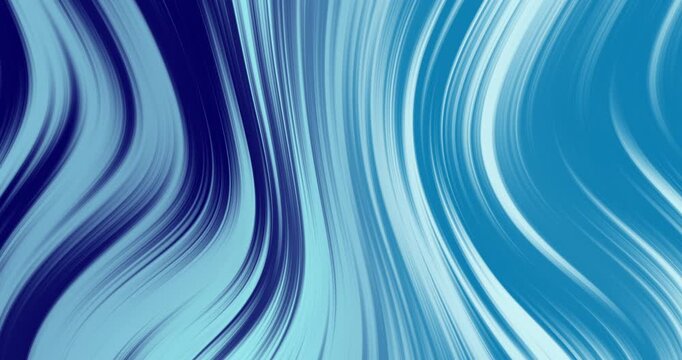 Elegant flowing waves in navy, cyan, and light blue tones. Horizontal widescreen format perfect for presentations, video backgrounds, displays.