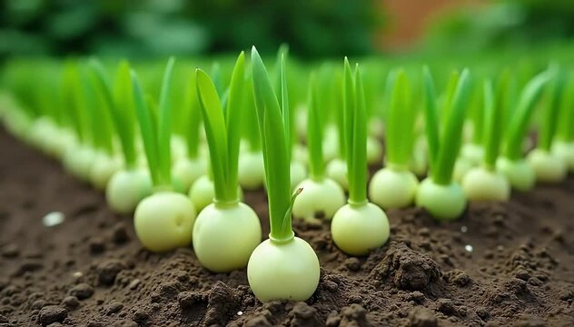 A backyard vegetable garden showing mature salsify plants with healthy green stalks 