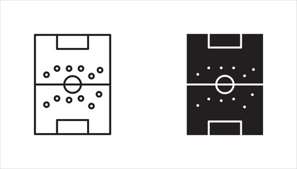 soccer tactics icon set,  game success strategy in football, scheme play, vector illustration on white background.
