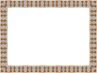 Heller rechteckiger freigestellter Bilderrahmen