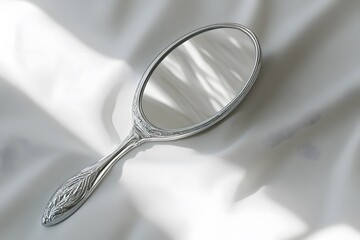 LED Light-Up Handheld Mirror for Styling