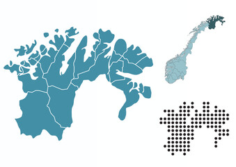 Set maps of Finnmark province