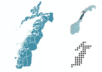 Set maps of Nordland province