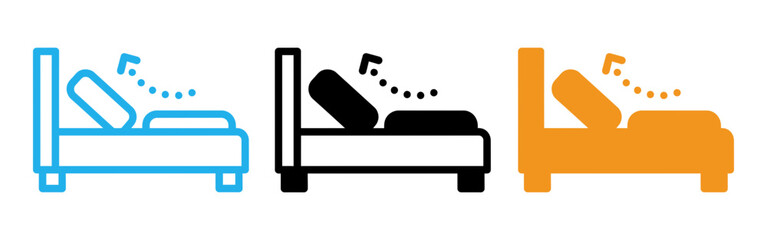 Colorful illustration of people snoring in bed