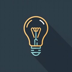 Light bulb representing idea and creativity concept