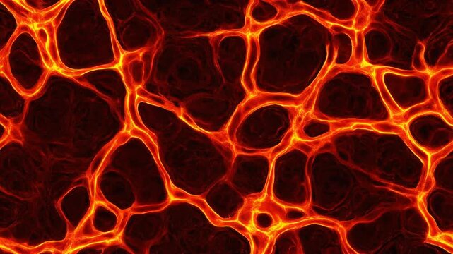 Abstract representation of molten lava for the concept of geology and natural phenomena.