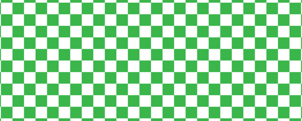 Green white checkered seamless background. Green white graphic resource checkered pattern vector ilustartion