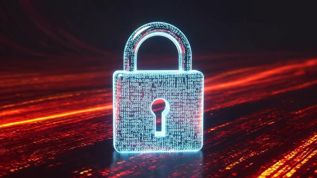 Digital padlock with binary code