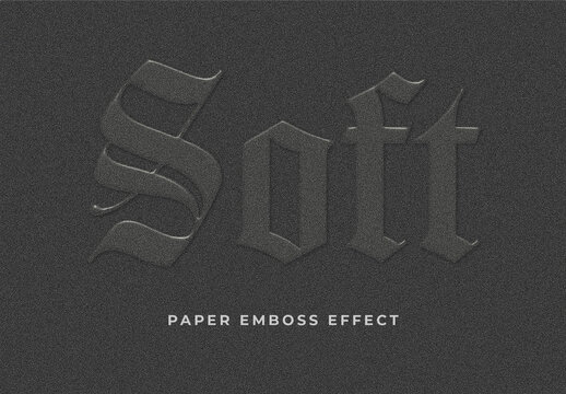 Blackletter Emboss Text Effect