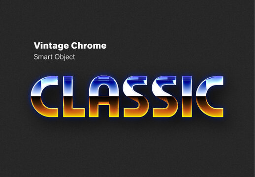 Sunset Chrome Text Effect